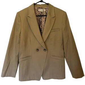 NEW (NWOT) Tahari ASL khaki cotton blazer w/ stretch sz 16